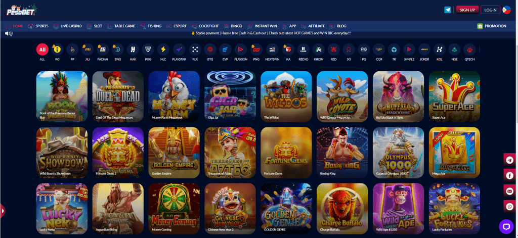 pesobet scatter game selection