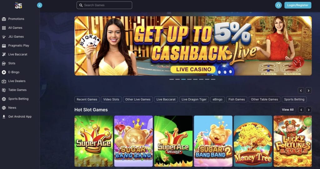 s5.com /s5 arena casino lobby