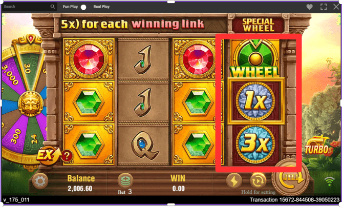 Fortune Gems 2 Reel Setup