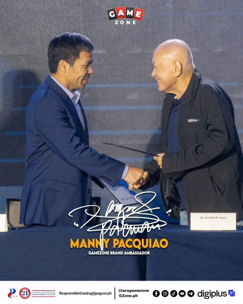 gamezone casino ambassador Manny Pacquiao