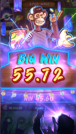 wild ape scatter big win screen